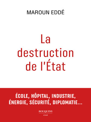 cover image of La destruction de l'État